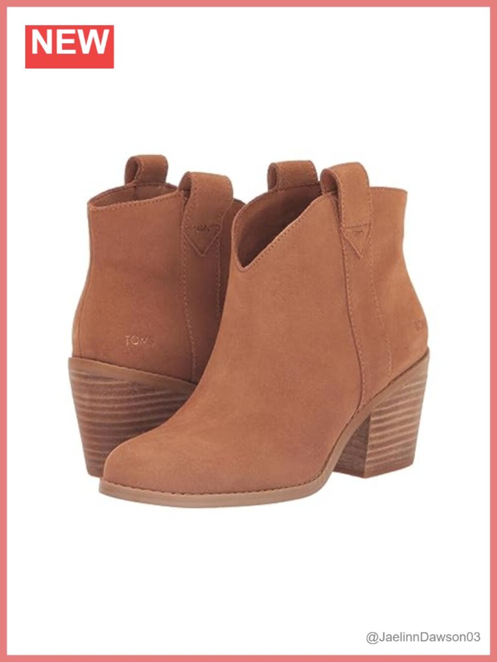 TOMS Constance Women's Ankle Bootie Suede & Textile Western Boot 2.75" Heel